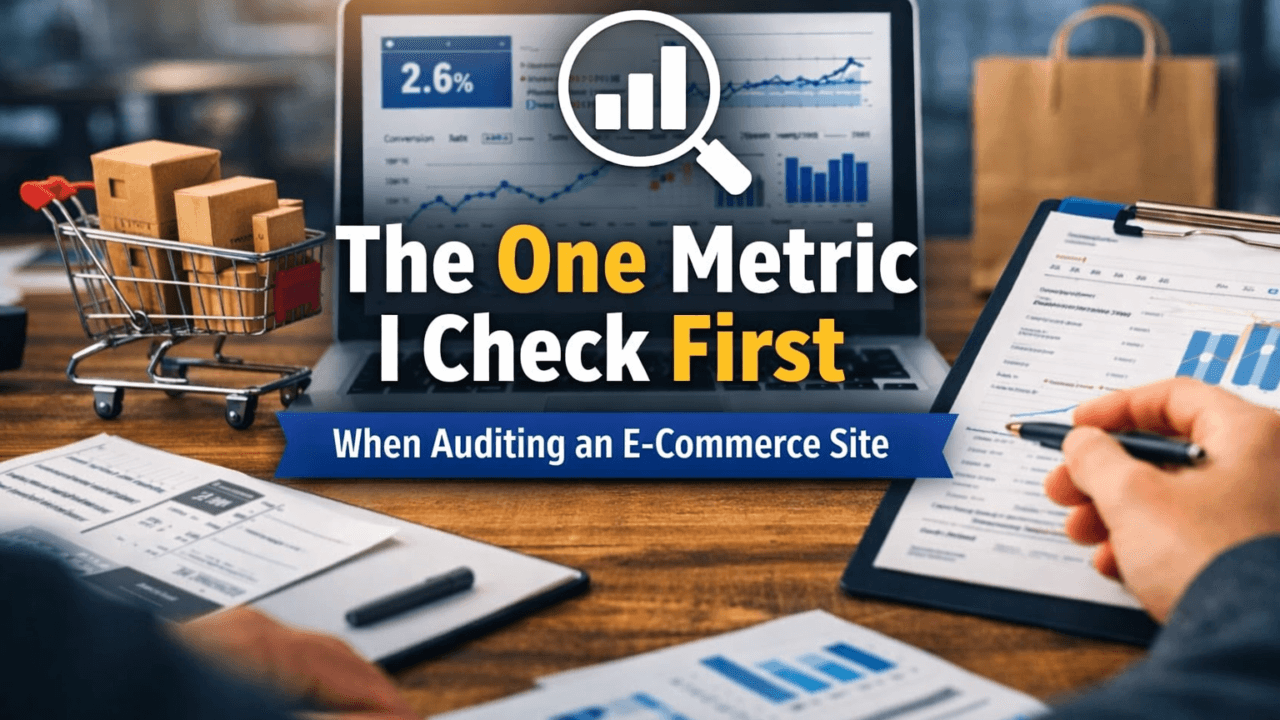 The One Metric I Check First When Auditing an E-commerce Site