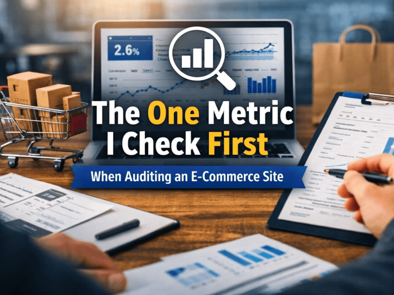 The One Metric I Check First When Auditing an E-commerce Site