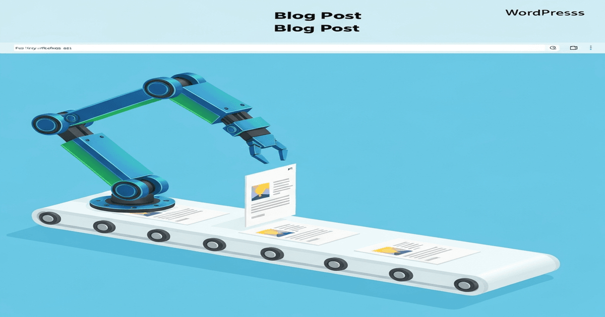 how to automate WordPress blog posts with AI